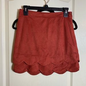 Orange Velvet Boutique Skirt
